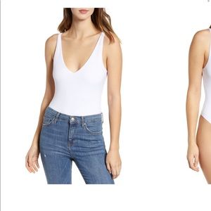 Leith double V bodysuit